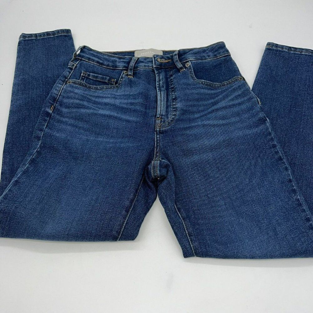 Everlane Curvy High Rise Skinny Jeans Crop Length women's Size 26 blue